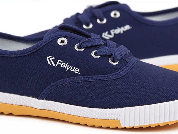  New style Feiyue plain lovers shoes blue Detail image